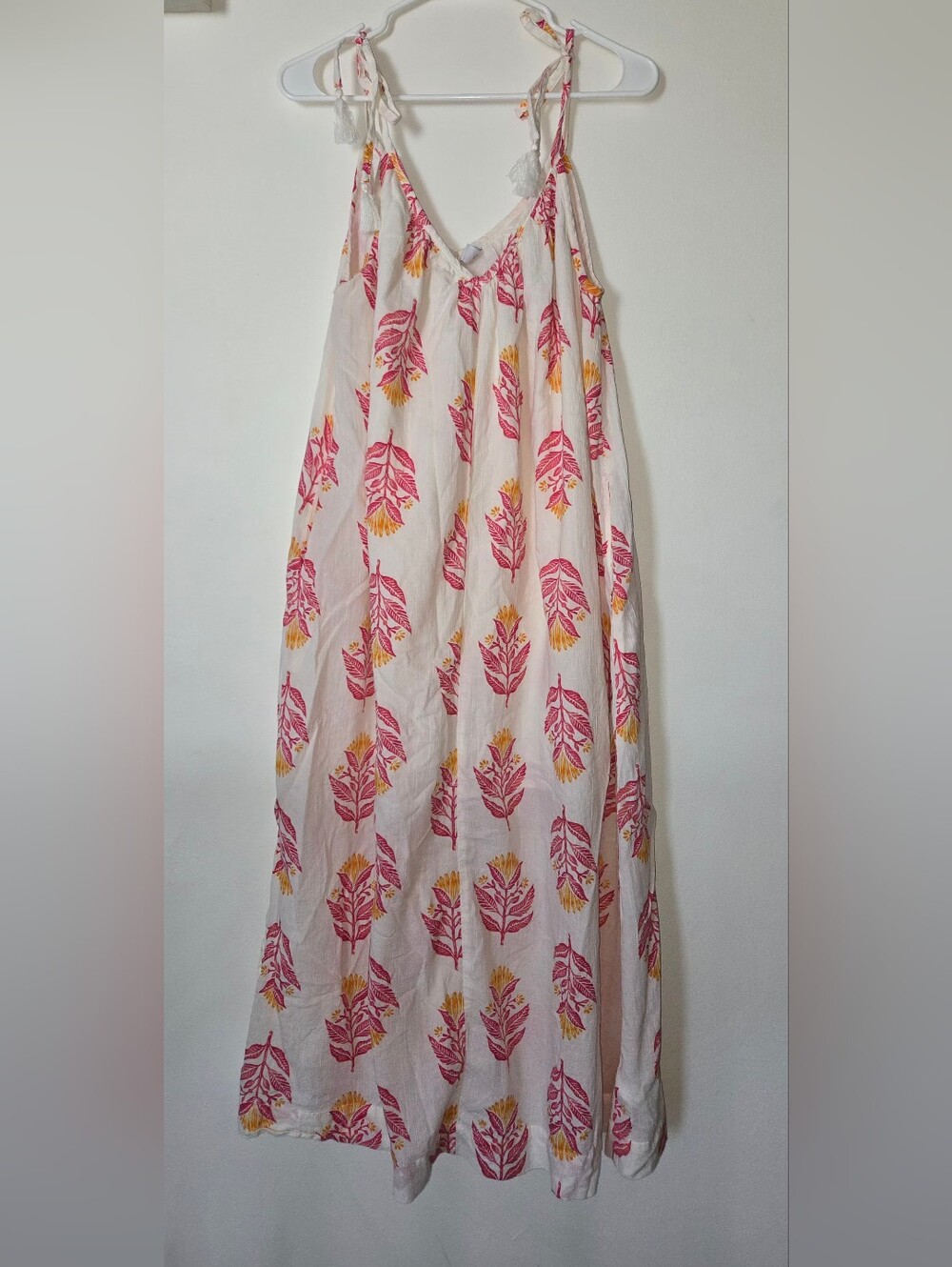 Old Navy Sleeveless Tie-Shoulder All-Day Maxi Swing Dress - Small